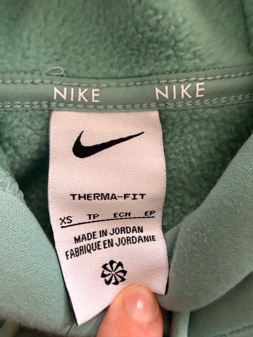 Nike Women's Hoodie Teal Blue Pullover - Picture 5 of 7